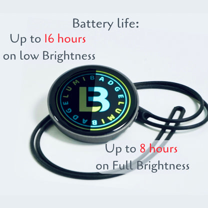 Lumibadge™ Bluetooth LED Badge: Smart Name Tag & Video loop Display