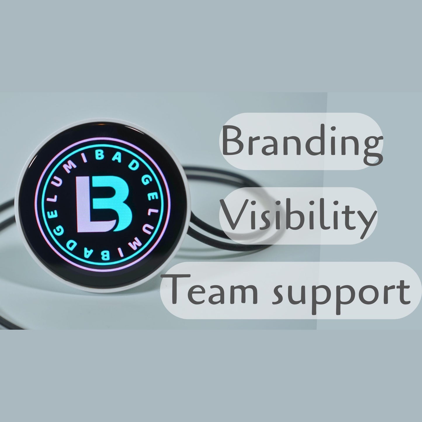 Lumibadge™ Bluetooth LED Badge: Smart Name Tag & Video loop Display