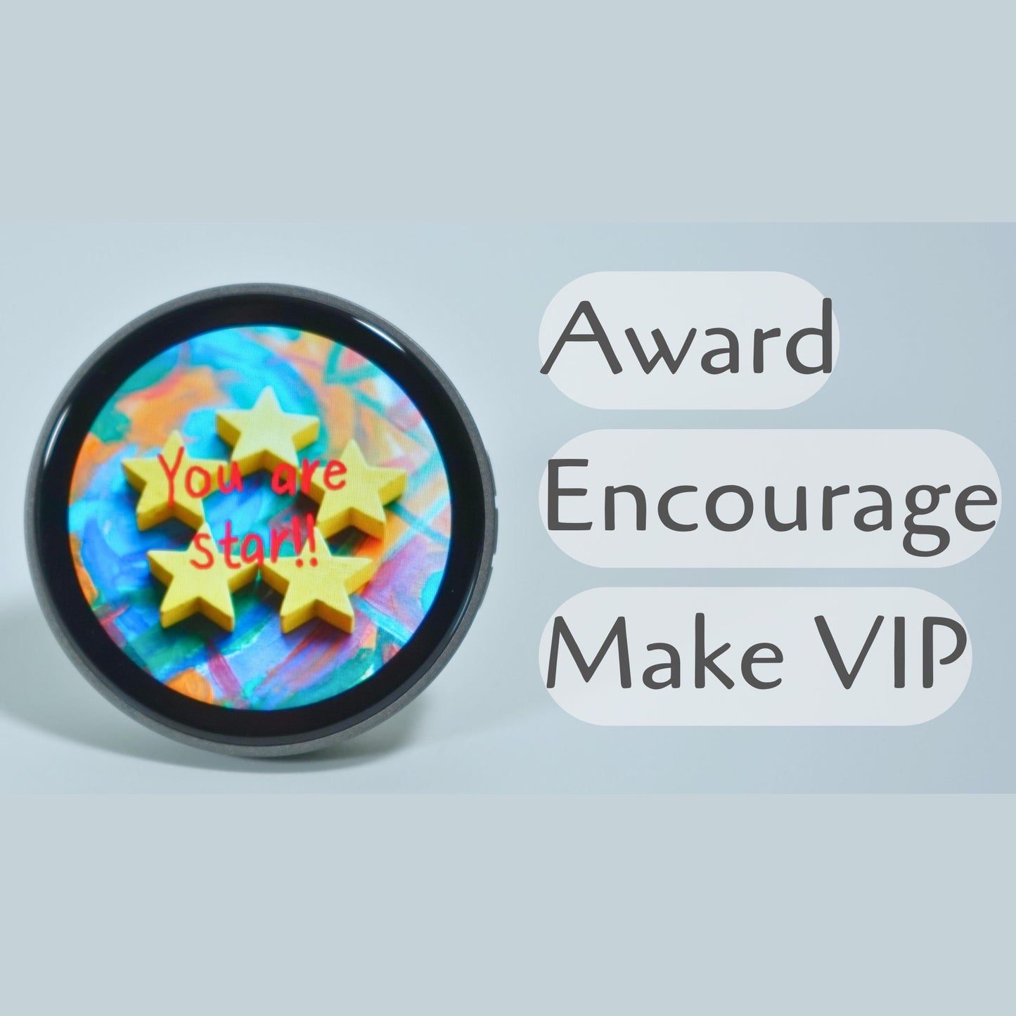 Lumibadge™ Bluetooth LED Badge: Smart Name Tag & Video loop Display