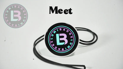 Lumibadge™ Bluetooth LED Badge: Smart Name Tag & Video loop Display
